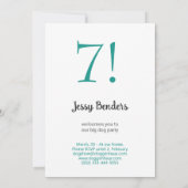 Grand Invitation Noir Doré Fête du Gros Chien (Dos)