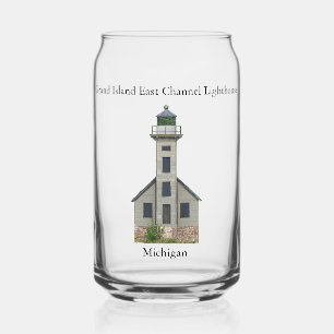 Grand Island East Channel Lighthouse peut verre