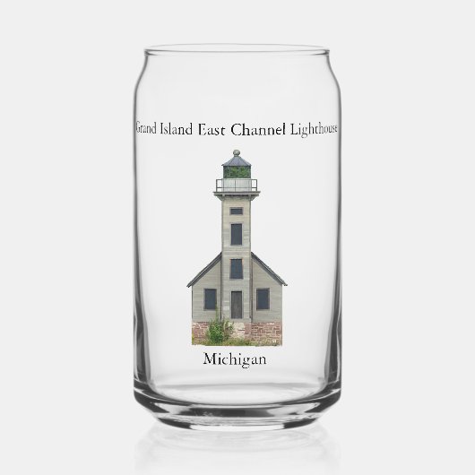 Grand Island East Channel Lighthouse peut verre (Recto)