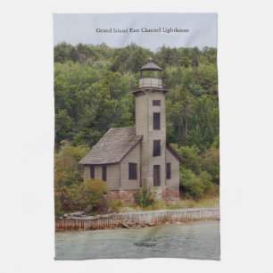 Grand Island East Channel Lighthouse serviette de