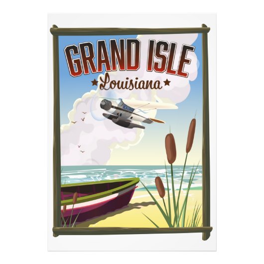 Grand Isle, Louisiana Travel poster (Voorkant)