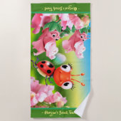 Grand jardin d'agrément de coccinelle de serviette (Devant)