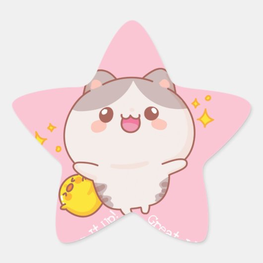 Grand Job Kawaii Star Sticker (Devant)