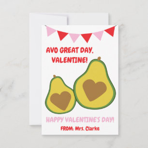 Grand Jour Avo ! Carte de la Saint-Valentin Avocad