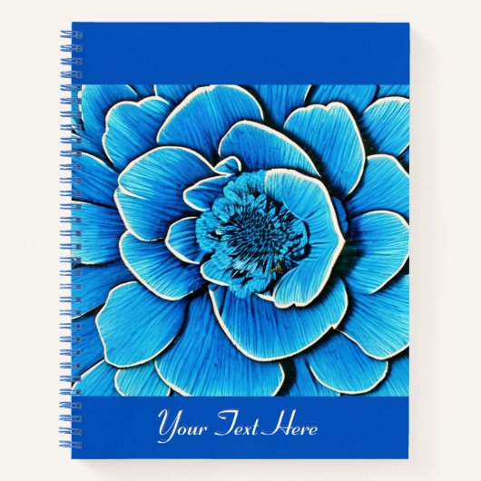 Grand Journal Bleu Camellia Blossom (Devant)