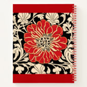 Grand Journal Rouge Art Nouveau (Dos)