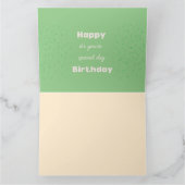 GRAND Joyeux anniversaire ! Carte de voeux 8,5 x 1 (Intérieur)