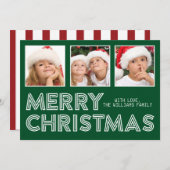 Grand Joyeux Noël 3 Carte photo Instagram (Devant / Derrière)