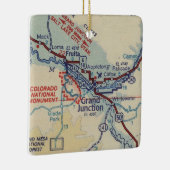 Grand Junction CO  Map Keramisch Ornament (Rechts)