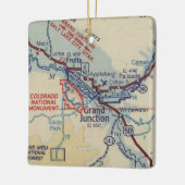 Grand Junction CO  Map Keramisch Ornament (Links)