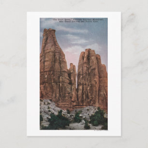 Grand Junction, CO - Uitzicht van het nationale mo Briefkaart