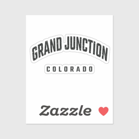 Grand Junction Colorado CO Sticker (Vel)