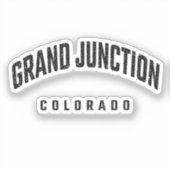 Grand Junction Colorado CO Sticker (Voorkant)