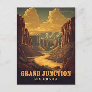Grand Junction, Vintage van Colorado Briefkaart