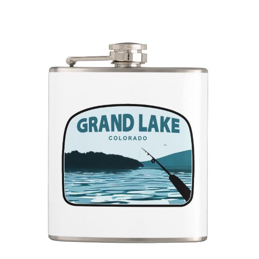 Grand Lake Colorado Gevist Heupfles (Voorkant)
