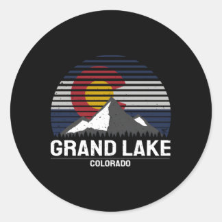 Grand Lake Colorado State Flag Grand Lake County Ronde Sticker