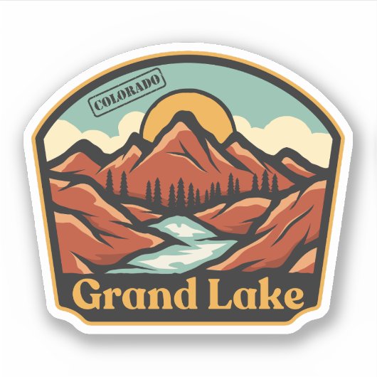 Grand Lake, Colorado Sticker (Devant)