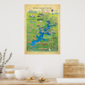 Grand Lake OK attractions map 19 Poster (Cuisine)