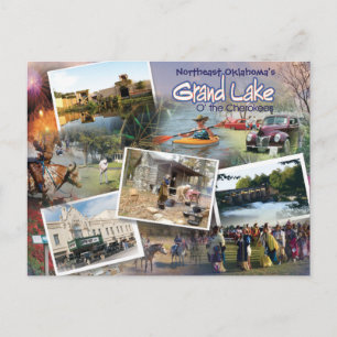 Grand Lake OK-postkaart 16v1 Briefkaart