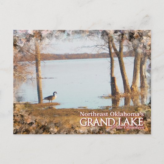 Grand Lake Oklahoma-postkaartegret Briefkaart (Voorkant)