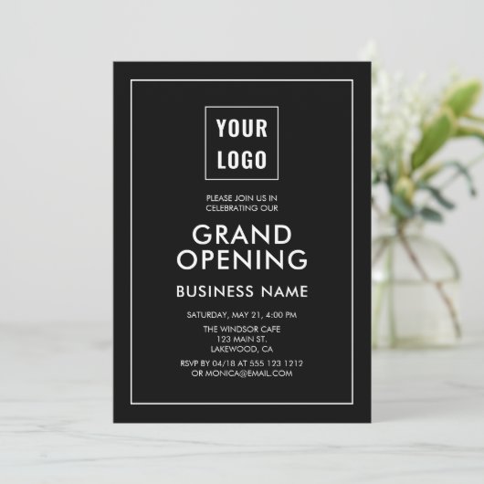 Grand Logo d'ouverture Invitation professionnelle (Debout devant)