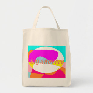 Grand logo du magasin sur le sac fourre-tout color