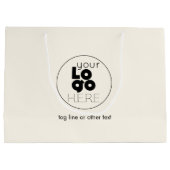 Grand Logo Personnalisé Ecru Livre d'Ivoire Sac d' (Dos)