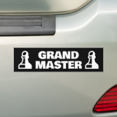 Grand Maître chess pion voiture bumper autocollant (En voiture)