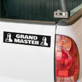 Grand Maître chess pion voiture bumper autocollant (Sur camion)