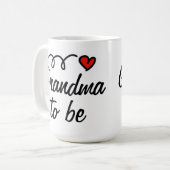 Grand-maman à être tasse avec le coeur (Devant gauche)