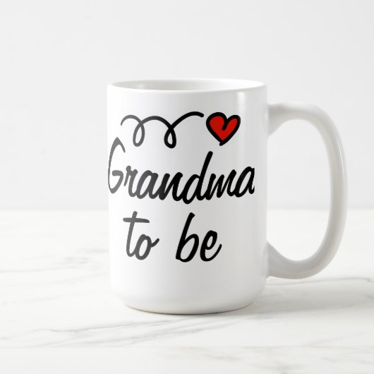 Grand-maman à être tasse avec le coeur (Droite)