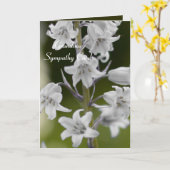 Grand-maman, carte de sympathie (Fleur jaune)