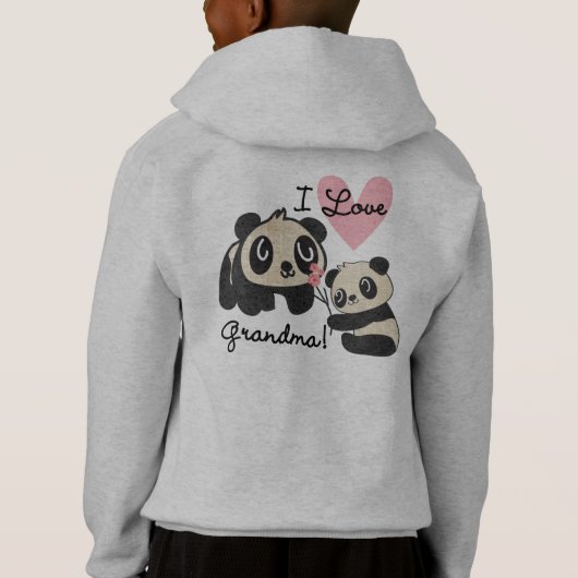 Grand-maman d'amour des ours panda I (Dos)