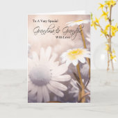 Grand-maman et grand-papa - carte de jour de (Fleur jaune)