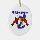 Grand-maman fière d'un ornement de marin des USA (Droite)