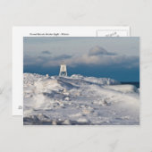 Grand Marais Harbour Light - Winter Briefkaart (Voorkant / Achterkant)