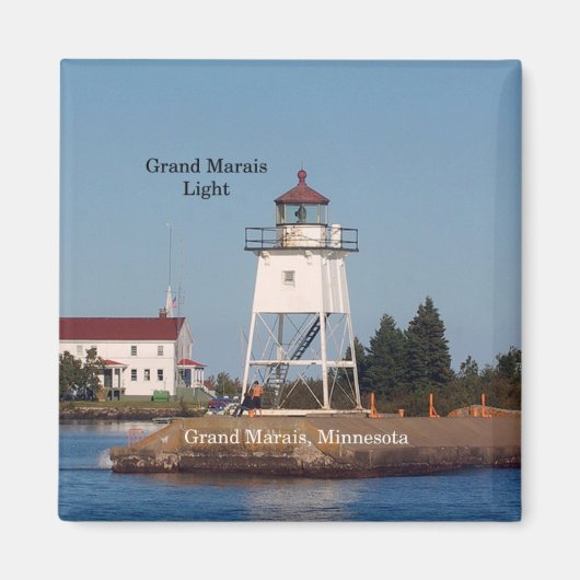 Grand Marais Light MN magnet Magneet (Voorkant)