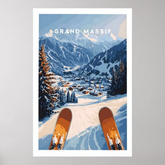 Grand Massif Ski décoration murale 1 (Devant)