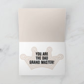 Grand Master Dad Birthday Kaart (Binnen)