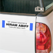 Grand Master Hiram Abiff Bumpersticker (Op Truck)