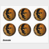 Grand Master Ip Man - Wing Chun Kung Fu Ronde Sticker (Vel)