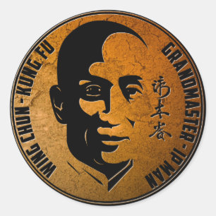 Grand Master Ip Man - Wing Chun Kung Fu Ronde Sticker