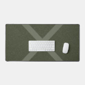 Grand Mat bureau vert Moss X personnalisable (Clavier et souris)