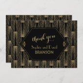 Grand MERCI Art Déco des années 20 (Devant / Derrière)