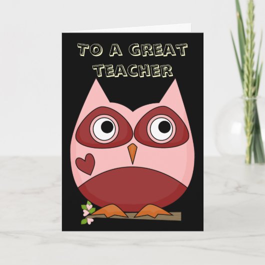 Grand Merci de professeur (Devant)