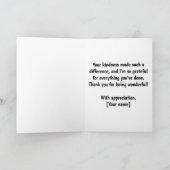 Grand Merci Du Message D'Appréciation Du Coeur (Intérieur)