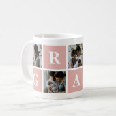 Grand-mère 5 Photo Collage Gran Mug (Devant gauche)