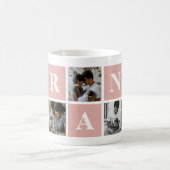 Grand-mère 5 Photo Collage Gran Mug (Centre)