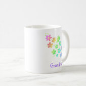 Grand-mère Arc-en-ciel Fleurs Mug (Devant droit)
