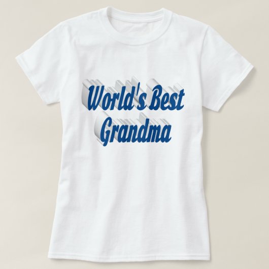 Grand-mère bleu marine texte T-shirt (Design devant)
